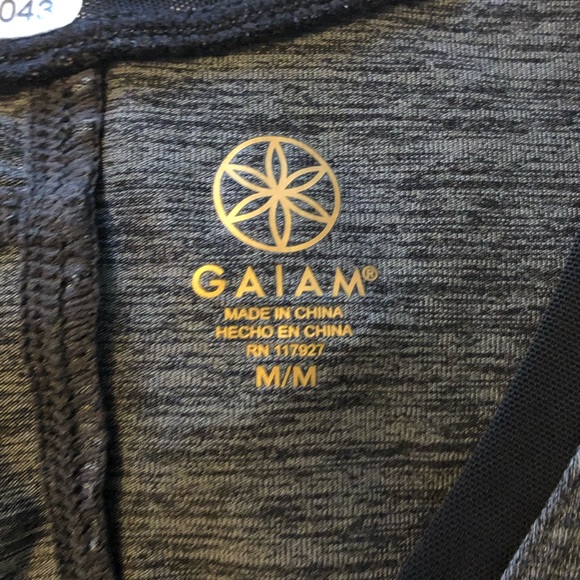 Gaiam, Charcoal Grey, size Medium Sleeveless T-shirt - Picture 5 of 8